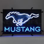 FORD MUSTANG JUNIOR NEON SIGN WITH BACKING
